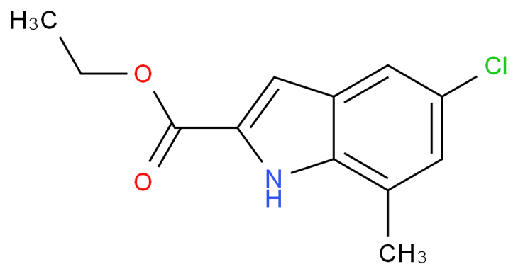 5-cloro-7-metil-1h-indol-2-carboxilato de etilo Cas 15936-71-7